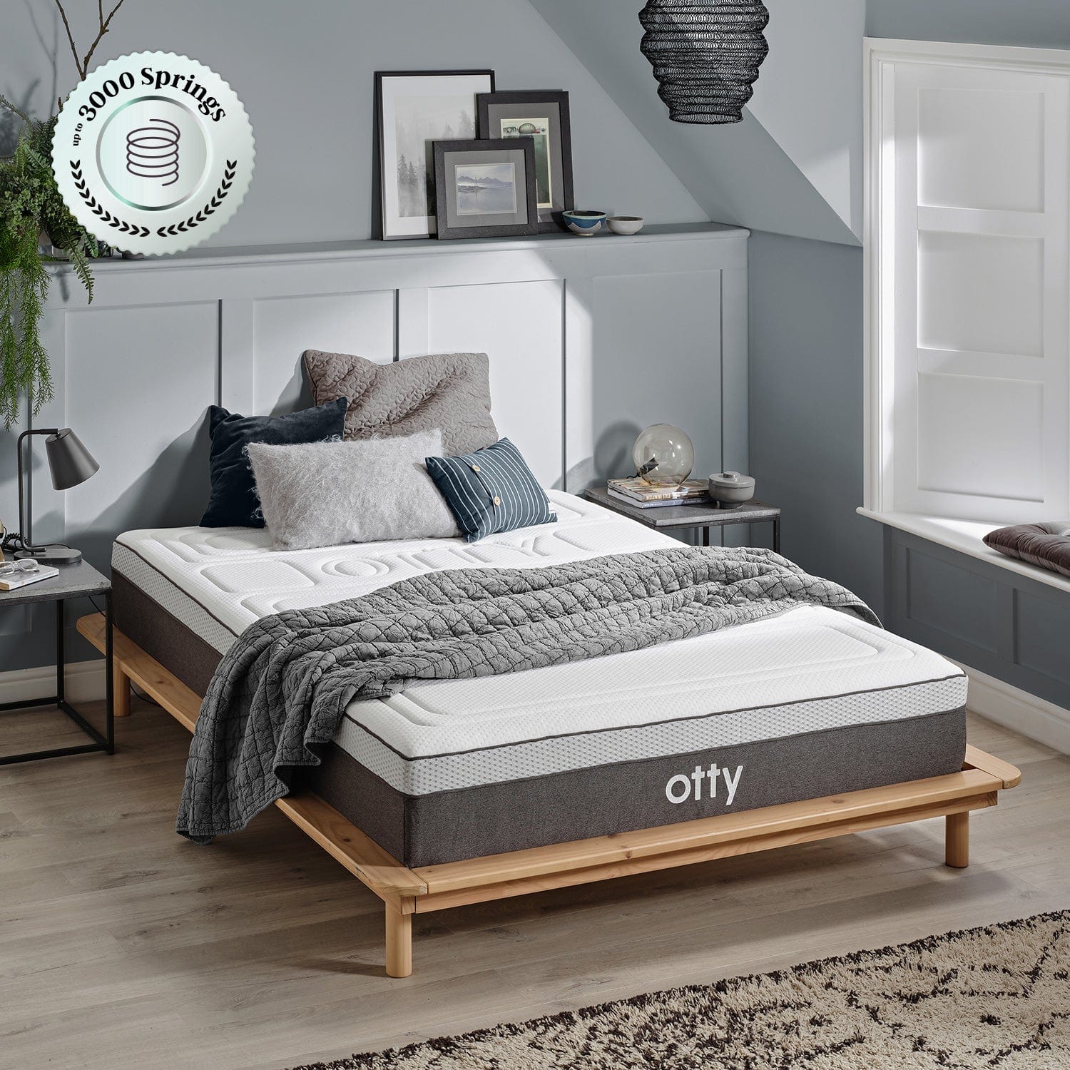 Hybrid Bamboo Memory Foam Mattress With Charcoal – OTTY Sleep