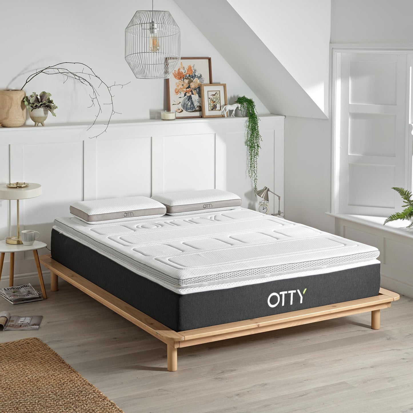 Bamboo Mattress Topper With Charcoal - Out Of Box - OTTY Sleep
