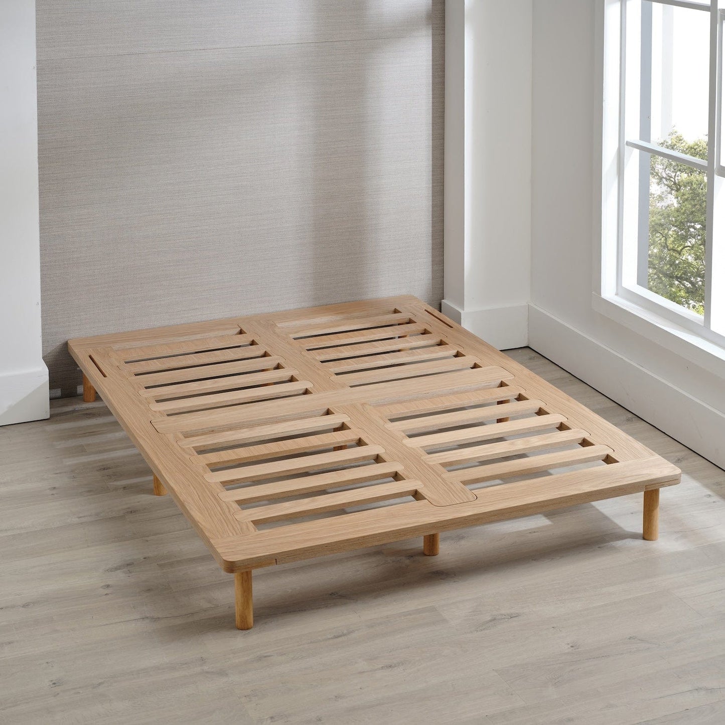 OTTY Nord Solid Birch Bed Frame