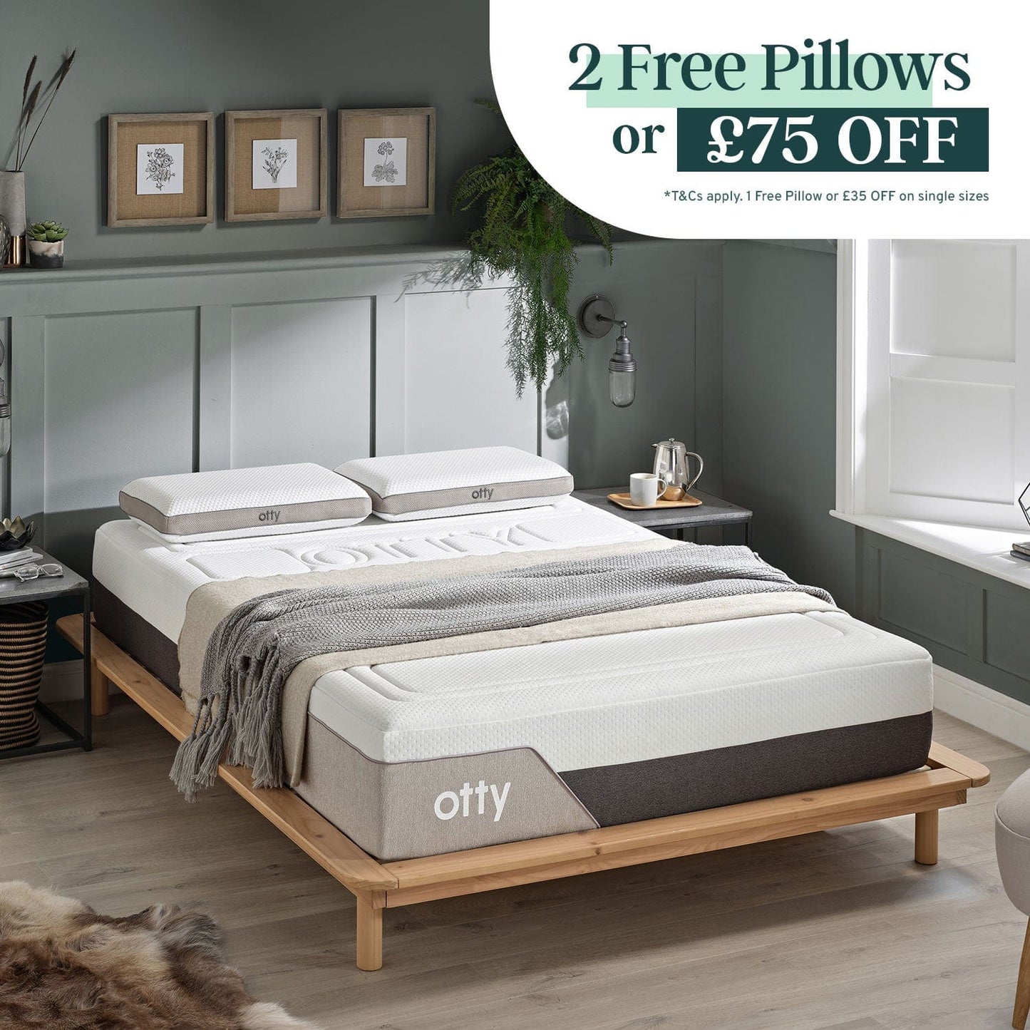 OTTY Pure+ Hybrid 4000 Pocket Sprung Mattress